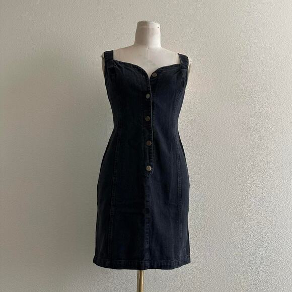 Other Dresses & Skirts - Vintage black denim mini dress